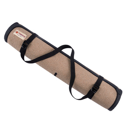 Cosmorugs Antiskid Rubber Backing Cotton Yoga Mat with Alignment Line